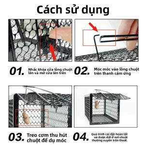 MONLEYTA | Cage Mice捕鼠器捕捉老鼠室内超强高效除鼠神器铁质家用捕鼠笼子MANLETA X0608174819