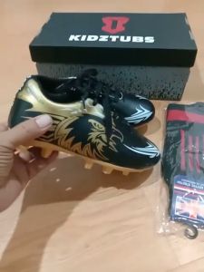 KIDZTUBS Sepatu Bola Anak Paket Komplit Sepatu Bola Tas Skin Deker Kaos Kaki Usia 6-10 Tahun Size 28 29 30 31 32 33 34 35 36 37 KDZ1919122324
