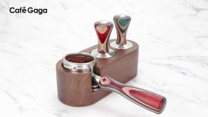 51mm 54mm 58mm Coffee Bottomless Portafilter Replacement Filter Basket Solid Colorful Wooden Handle Tamper Barista Accessories