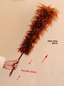 Handmade Chicken Feather Duster Car Home Use Dust Removal Non-Falling Hair Cleaning Supplies Automobile Mop Zen Son Dust Removal
