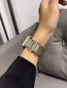 ผ้า six สายนาฬิกา smart watch สายไนลอนสําหรับ Watch 11 10  9 8 ultra 7  6 5 4 3 2 1 41/44/45/40/46/49mm สายสําหรับแอปเปิ้ลวอช