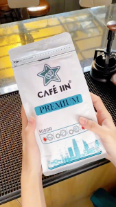 Premium Pha Máy - 100% cà phê rang mộc. Gu cân bằng tinh tế đậm vừa - túi 500Gram - CAFÉ IIN