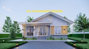 แบบบ้านจั่ว 1 ชั้น