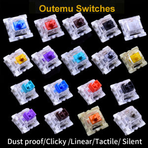 Outemu Switch Dustproof Linear Tactile Clicky Silent 3Pin Switches for Keyboard RGB LED SMD Gaming Compatible With MX Switch