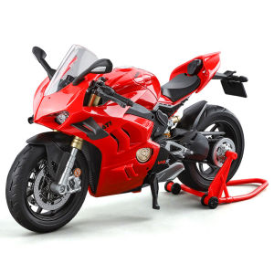 1:9 Scale Ducati V4S Alloy Motorcycle Model Diecast Car Light Car Lovers Collection Kids Birthday Gift Metal Boys Toys