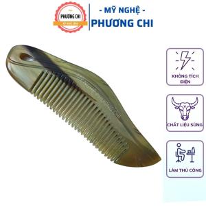 Lược sừng me lá M2 loại đẹp chải êm lược chải tóc gỡ rối massage đầu - Mỹ Nghệ Phương Chi