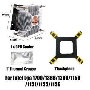CPU Air Cooler 4PIN PWM Copper Core PC Processors 80MM Cooling Fan for Intel 1150/1151/1155/1156/1700/1200/1366 Ventilador