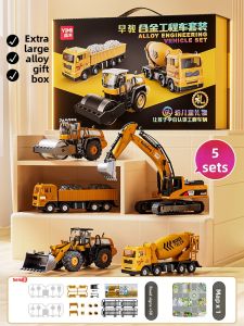 Yimi | Construction Set Alloy Excavator Toy for Boys 2-3 Years
