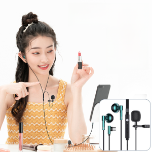 Wired Earphones for OPPO Reno Find X Series Mobile Phones Karaoke Singing Half-In-Ear Physically Noise Reduction Type-C Interface