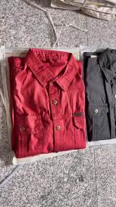 2024Men หลายกระเป๋าเสื้อขับรถทหารกลางแจ้งเสื้อแขนยาวที่มีคุณภาพสูงชายผ้าฝ้ายสบายๆเสื้อขนาดใหญ่6XL