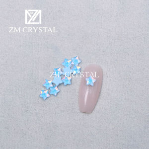 Mới 6mm Ngôi Sao Tôm Béo Mocha Ánh Sáng Cao Cấp Đá Rhinestone Dụng Cụ Làm Đáy Phẳng Tích Hợp Thời Trang Móng Tay Màu Sắc