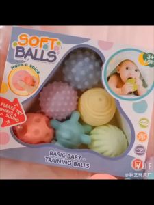 SG-Texture Soft Balls for Infants | Colorful Pastel Balls | Toddlers Texture Ball to Improve Touch Sensory | Sensory Soft Toys
