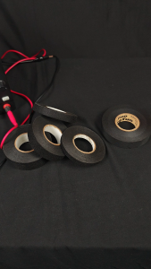 Lakban selotip Isolasi Hitam kabel listrik otomotif KAIN19mm TAHAN PANAS bukan nitto