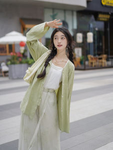 Original Hanfu Cotton round Neck Breathable Improved Song Pants New Chinese Style Comfortable Daily Commute Clothing