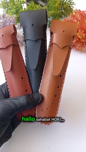 Sarung Pipa Cangklong Kulit Model Polos 15-22cm Diameter Besar