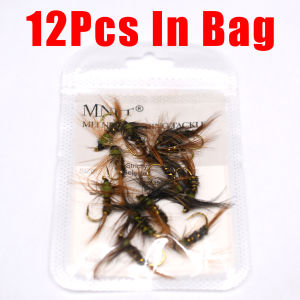 12 Mồi Ruồi Khô Topranc Dùng Câu Cá Hồi Mồi Giả Hình Con Sâu Có Móc Dùng Cho Ruồi Mayfly Ruồi Mịn Câu Cá Suối Sông Hồ Ao Hồ Nước Ngập Tràn