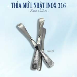 THÌA MỨT NHẬT / MUỖNG NHỒI THỊT INOX 316