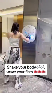 <𝙇𝙖𝙯𝙎𝙜𝙈𝙖𝙡𝙡> Smart Music Boxing Machine Fitness Gym Punching Bag Bluetooth RGB Training Wall Target