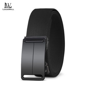 LouisWill Men Belt Outdoor Tactical Belt Free Adjustable Belt Nylon Waistband Youth Sports Canvas Pant Belt Simple Nice Waistband Nylon High Strength Adjustable Outdoor Belt