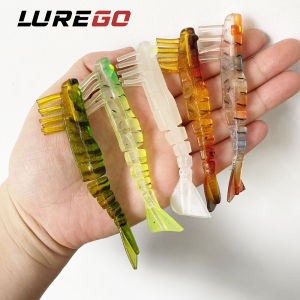5PCS Professional Multi-Jointed Shrimp Lure 85-100mm - PVC Soft Bait for Freshwater & Saltwater - Bass/ Mandarin Fish/ Snapper