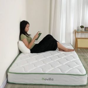 Novilla kasur lantai  pegas springbed tebal 20cm empuk matras anti lembab ukuran royal 180x200