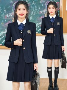 สไตล์วิชาการ ชุดสูท กระโปรง ชุด ผู้หญิง วิทยาลัย นักเรียน ชุดนักเรียน ครูอนุบาล สวน เสื้อผ้า การแข่งขัน Debating ทางการ ฤดูหนาว ชุด