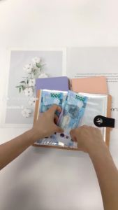 Save Money  Envelopes Money Saving Challeng Large Capacity PU Savings Challenges Sheets Funny Reusable Savings Challenges Book Lovers