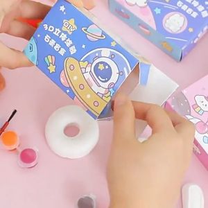 Diy Plaster Doll Painting Blind Box Creative Graffiti Plaster Doll Coloring Kids Educational Toy Birthday Gift Cartoon Graffiti Plaster