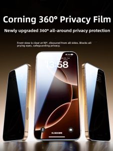 MAGIC JOHN | Full Coverage Tempered Glass Privacy Screen Protector for iPhone 11 to 17 Pro New Models