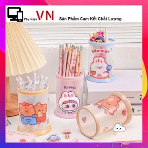 Hộp Đựng Bút Để Bàn Dễ Thường - Ống Đựng Bút Hoạt Hình Đa Năng Có Thế Gấp Gọn - Lọ Cắm Bút  Viết Đa Năng Cute