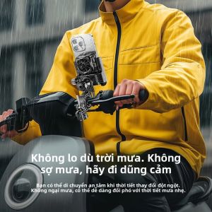 Giá Đỡ Điện Thoại Di Động Ngoài Trời Dành Cho Xe Đạp Điện & Xe Máy Chống Sốc Chống Rung Có Chức Năng Làm Mát Dùng Để Mang Đồ Ăn Mang Đi