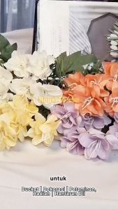 Bunga Dahlia Blossom Cabang 5 Premium/Bunga Bouquet Murah/Bunga Hias Dekorasi (NK-80)