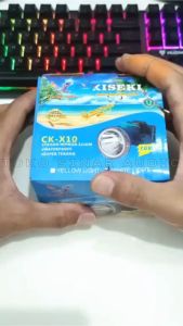 Senter Kepala Kusus Penyelam KISEKI CK-X10 TERBARU Kusus Penyelam Handal Jumbo Light 10 Meter Dalam Air Body Transparan Tahan 12 Jam GRATIS KACA MATA SELAM | Senter Kepala Selam | Senter Kepala Anti AIr | Senter Kepala Menyelam - TOKO SINAR AUDIO