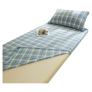 Student Dormitory Full Enclosure Zippered Cotton Bed Skirt Cover 90x190cm