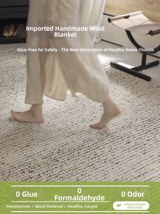Whole Pure Wool Handwoven Modern Minimalist Carpet