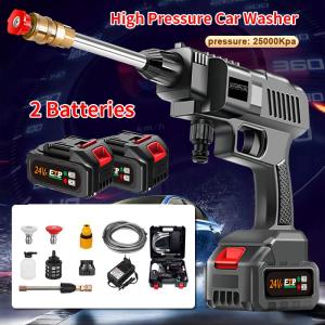 Samsung Wireless Car Washer 72V Lithium Battery Portable Pressure Washer 25000kpa Cleaning Water Gun Garden Sprayer High Pressure Washer Water Pump Set Rechargeable Power Spray Pressure Washer Xiaomi Spray Gun Presurewasher sale portable