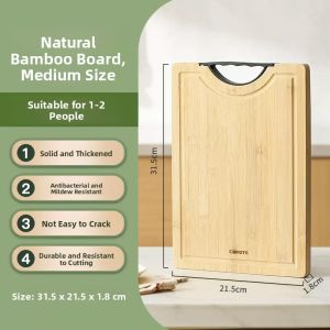 Antibacterial Bamboo Wood Cutting Board Thickened Kitchen Meat And Fruit Cutting Board Baby Food Preparation Carote Chinese Style