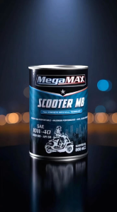Thùng Nhớt Megamax 4T 10W40 MB  tổng hợp 100% SN 800ML dành cho xe ga
