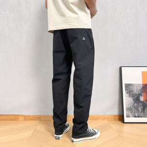 Summer Thin Cargo Pants Men Casual Tapered Trousers with Zipper Pockets Quick Dry Streetwear Pants for Outdoor Daily Wear S-3XL