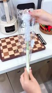 1/2Pc Milk Bottle Brush Cup Scrubber Glass Cleaner Kitchen Cleaning Tool Scalable Long Handle Bottle Glass Cup Cleaning Brush
