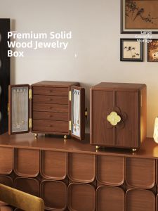MEISD | Vintage High-quality Large-capacity Anti-oxidation Wooden Jewelry Box