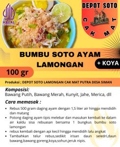 bumbu soto Lamongan 250 gram