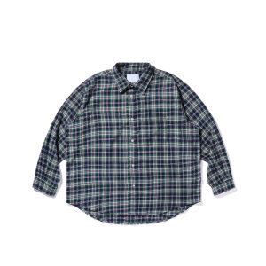 เสื้อเชิ้ตแขนยาวผ้าฟลานเนลสไตล์อเมริกันย้อนยุค ทรงหลวมๆ สบายๆ ลายสก็อต แฟชั่นสำหรับวัยรุ่น ฤดูใบไม้ผลิ