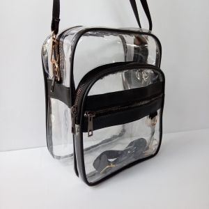 Premium Sling bag Tas transparan slempang Mika bening Tebal