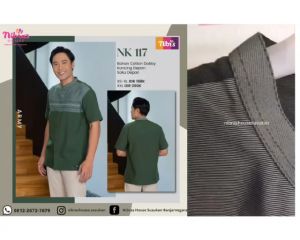 NIBRAS KOKO NK 117 BAJU MUSLIM PRIA LENGAN PENDEK TERBARU