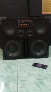 ใหม่ ลำโพงบลูทูธเบสหนัก ลำโพงฟังในบ้าน ตู้ลำโพงชุดสำเร็จ เสียงดี ดอกซัพเบส 10 นิ้วคู่ พร้อมแอมป์คาราโอเกะ