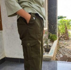 Celana Cargo Wanita Panjang Bahan Twill Drill Premium Celana Cewe Kekinian Terbaru