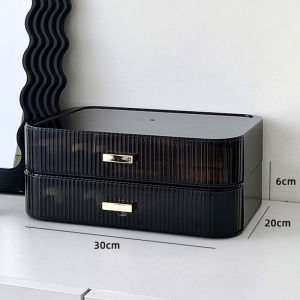 Hộp Đựng Mỹ Phẩm Acrylic Sang Trọng Chống Bụi Để Bàn Giá Để Đồ Chăm Sóc Da Hộp Đựng Mỹ Phẩm Bằng Nhựa Có Ngăn Kéo