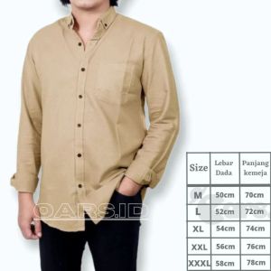 Kemeja polos pria hitam lengan panjang terbaru 2024