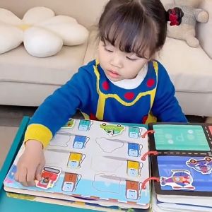 SK-M380 Buku Aktivitas Bayi Lucu DIY Quiet Busy Book dan Velcro 14 30 Halaman / Mainan Buku Edukasi
